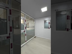 दो कमरों के लिए विस्तार योग्य कंटेनर हाउस डिजाइन 18 मिमी मंजिल बांस प्लाईवुड ग्राउंड फ्रेम