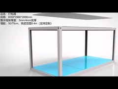 जलरोधक मॉड्यूलर फोल्डिंग कारवां कंटेनर हाउस हाउस