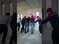 फोल्डेबल कैप्सूल स्पेस पॉड होम एप्पल हाउस एसपीसी फर्श