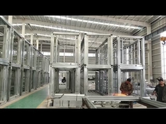 डबल विंग फोल्डेबल 20 फीट कंटेनर बॉक्स सैंडविच पैनल छत के साथ घर