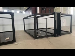 20 वर्ष से अधिक जीवन काल 20FT पूर्वनिर्मित घरों के साथ स्टील दरवाजा / टूटा पुल एल्यूमीनियम डबल दरवाजे