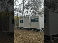 त्वरित स्थापना 20FT पूर्वनिर्मित घर ग्रेड 8 भूकंप प्रतिरोधी प्लाईवुड या पीवीसी फर्श आसान