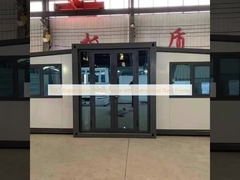 20 फीट विस्तार योग्य प्रीफैब हाउस जस्ती इस्पात फ्रेम के साथ