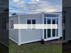 गैल्वेनाइज्ड स्टील फ्रेम के साथ अनुकूलन योग्य विस्तार योग्य पूर्वनिर्मित घर