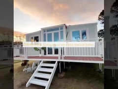 सीई/यूएल विद्युत प्रणाली के साथ 20 फीट/40 फीट प्रीफैब फोल्डिंग हाउस