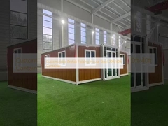 अनुकूलन योग्य प्रीफैब फोल्डिंग हाउस स्टील 20ft/40ft कंटेनर