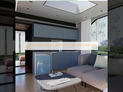 पोर्टेबल स्पेस कैप्सूल हाउस 8 टन जस्ती इस्पात फ्रेम के साथ