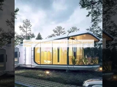 8 टन क्षमता और स्टील फ्रेम के साथ पोर्टेबल स्पेस कैप्सूल हाउस