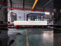 सोलर पैनल और एलईडी लाइटिंग के साथ स्पेस कैप्सूल हाउस 11.5 मीटर