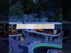 स्पेस कैप्सूल हाउस 8 टन, इलेक्ट्रिक पर्दे के साथ, कोई फाउंडेशन नहीं