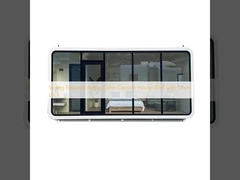 स्लाइडिंग फोल्डेबल एप्पल केबिन कैप्सूल हाउस 20m2 स्मार्ट लॉक के साथ