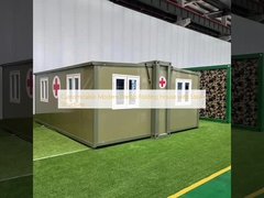 इस्पात संरचना के साथ अनुकूलन योग्य आधुनिक प्रीफैब फोल्डिंग हाउस