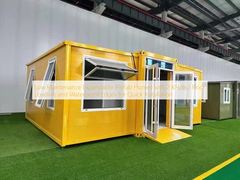 कम रखरखाव के लिए 2 KN/m2 फर्श लोड और जलरोधी किनारों के साथ विस्तार योग्य प्रीफैब हाउस त्वरित स्थापना के लिए