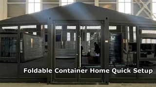 फोल्डेबल 20 फीट कंटेनर होम त्वरित सेटअप