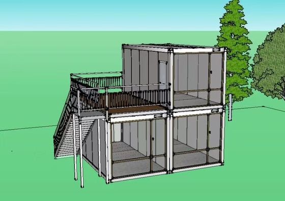 खरीदें बाथरूम के साथ औद्योगिक तह करने योग्य फोल्डेबल मॉड्यूलर घर कंटेनर online manufacture