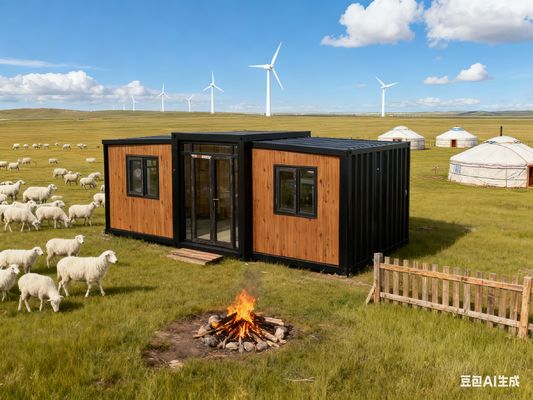 खरीदें Customized Design Foldable 20ft Container with Thermal-break Aluminum Double Door and 50mm EPS Roof ऑनलाइन निर्माण