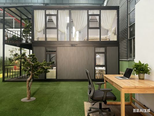 खरीदें लघु स्थापना समय दो मंजिला विस्तार योग्य पूर्वनिर्मित घर आधुनिक और स्टाइलिश डिजाइन ऑनलाइन निर्माण