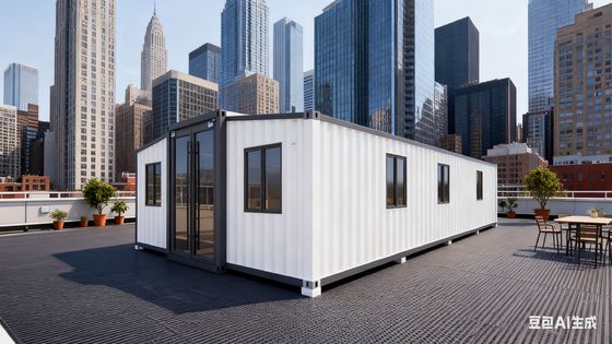 खरीदें 40ft Expandable Container Home with 4.6 Tons Weight L11800*W6220*H2480mm Expanded Size and Bull 30*30 Flat Lamp ऑनलाइन निर्माण