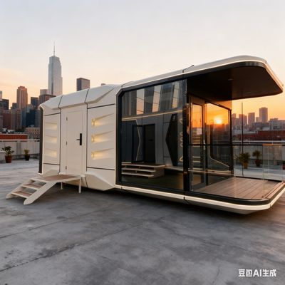 खरीदें Modern Space Capsule House with 3400 Height 3460 Width and 9 Mm European Pine Board Interior ऑनलाइन निर्माण