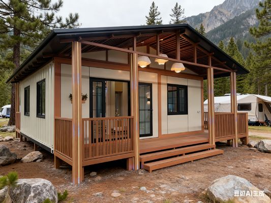 खरीदें Expandable Container House with 20+ Years Life Time 100mm Thick Walls and 5700x6660x2650mm Expanded Size ऑनलाइन निर्माण