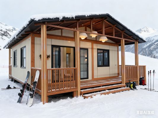 खरीदें Expandable Container House with Gable Roof 5.5 Tons Net Weight and L5700*W6660*H2650mm Size Prefabricated Tiny Home ऑनलाइन निर्माण