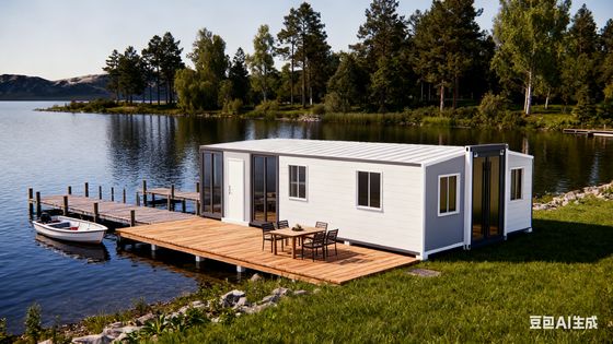 खरीदें 56 Square Meters Prefab Folding House with 75mm EPS Wallboard and 30 Years Lifespan for Durable Living ऑनलाइन निर्माण