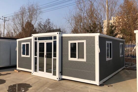 खरीदें Foldable 20ft Container with Galvanized Light Steel Frame 1,172 Cubic Feet Capacity and Wet-Dry Separation Bathroom Ideal for Prefab Tiny Homes ऑनलाइन निर्माण