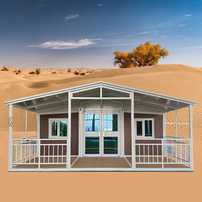 बांस प्लाईवुड से बने 18 मिमी की मंजिल मोटाई और ग्राउंड मुख्य फ्रेम के साथ पर्यावरण के अनुकूल 40 फीट मॉड्यूलर लिविंग स्पेस