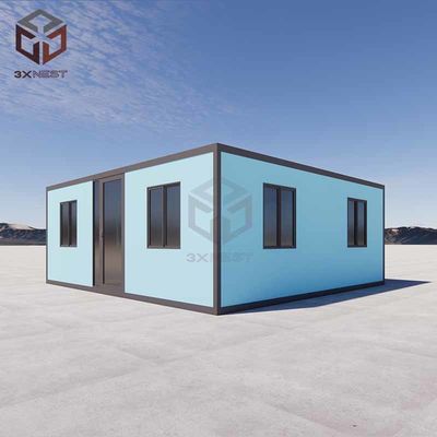 पीयू सैंडविच पैनल फ्लैट पैक फोल्डिंग हाउस कंटेनर 38SqM