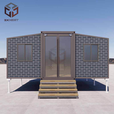 ईपीएस/पीयू/रॉक वूल सैंडविच पैनल 20FT अस्थायी या स्थायी आवास के लिए पूर्वनिर्मित घर
