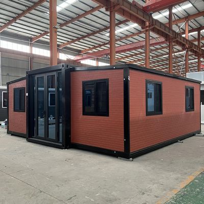 ईपीएस सैंडविच पैनल दीवार के साथ 56 वर्ग मीटर मंजिल क्षेत्र 30FT विस्तार योग्य कंटेनर हाउस