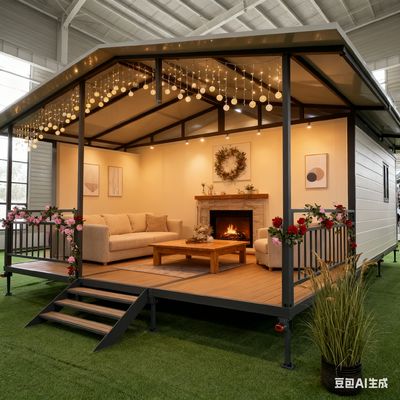 नीचे का बीम 2.0 मिमी फोल्डेबल 20 फीट कंटेनर जस्ती हेडिंग हेड और अग्निरोधक सामग्री के साथ