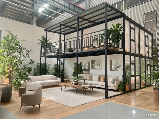 ऊर्जा-बचत और पर्यावरण के अनुकूल सुविधाओं के साथ दो-परत विस्तार योग्य प्रीफैब हाउस