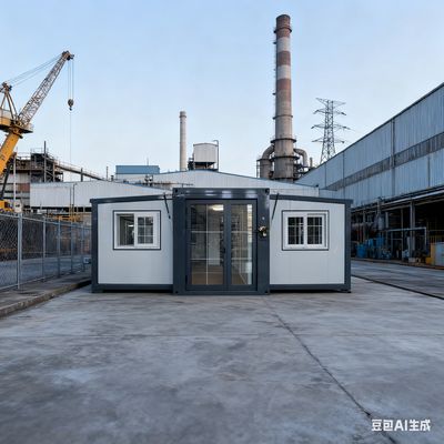 50-75 मिमी ईपीएस सैंडविच पैनल के साथ फोल्डेबल 20 फीट कंटेनर, 37 वर्ग मीटर फर्श क्षेत्र और आसान त्वरित स्थापना