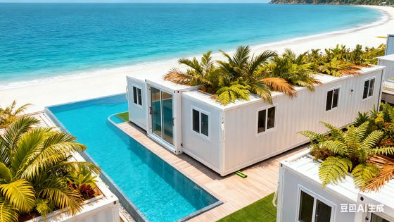 Foldable 20ft Modular Container House With Bending Parts 2.0mm Top Beam 80*100*2.5mm Square Tube And 0.60KN/M² Wind Resistance