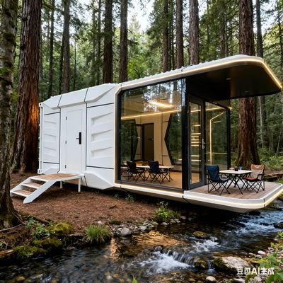 स्पेस-29 एक बेडरूम स्पेस कैप्सूल हाउस, बाहरी आयाम L8560 * W3460 * H3400 के साथ