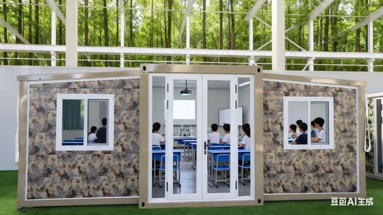 75 मिमी ईपीएस सैंडविच पैनल फोल्डेबल 20 फीट कंटेनर अनुकूलन योग्य छत और वॉलबोर्ड के साथ