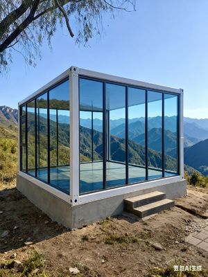 रूफ लाइव रोड 0.5KN/m2 और भूकंपीय प्रदर्शन स्तर 8 के साथ अनुकूलित प्लंबिंग 20 फीट फ्लैट पैक फोल्डिंग हाउस