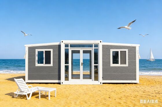 आधुनिक जीवन के लिए अनुकूलन योग्य लेआउट और मौसम प्रतिरोध के साथ गैल्वेनाइज्ड लाइट स्टील फ्रेम के साथ फोल्डेबल 20 फीट कंटेनर