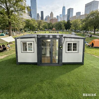 37 वर्ग मीटर के फर्श क्षेत्र के साथ 20 फीट का फोल्डेबल कंटेनर जलरोधक और जंग प्रतिरोधी लचीला शिपिंग और भंडारण के लिए पूर्व-संयुक्त घटक