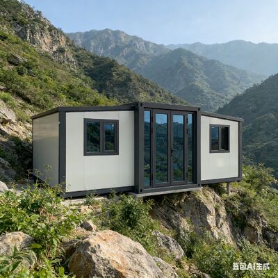 अनुकूलन योग्य घर लेआउट और वैकल्पिक प्रवेश द्वार के साथ पूरी तरह से गैल्वेनाइज्ड फोल्डेबल 20 फुट कंटेनर