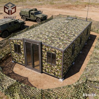 40 फीट विस्तार योग्य कंटेनर होम जिसमें पूरी तरह से गैल्वेनाइज्ड साइड फ्रेम, पॉलीयूरेथेन फोम इन्सुलेशन और भूकंप प्रतिरोध ग्रेड 8 है