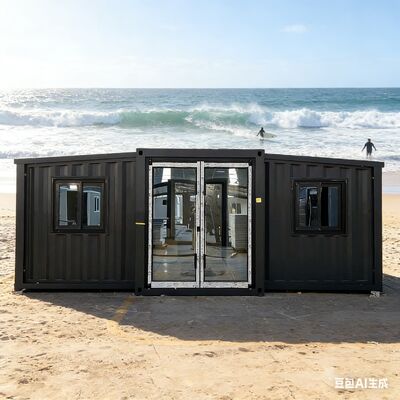 थर्मल इन्सुलेशन और अनुकूलन योग्य विद्युत प्रणाली के साथ पूरी तरह से जस्ती तह 20ft कंटेनर